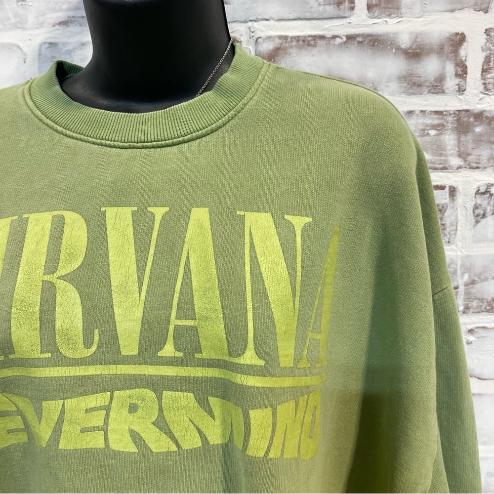 NIRVANA Green Sweatshirt small - Picture 3 of 7